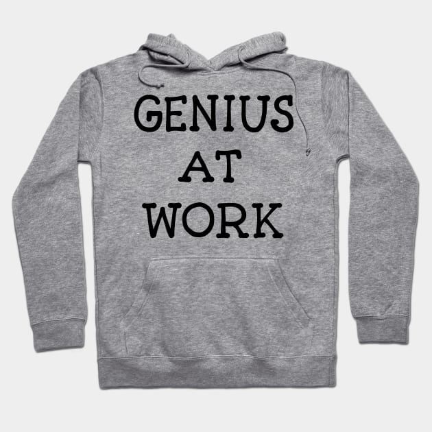 Genius at Work - Light Hoodie by Talking Simpsons Podcast